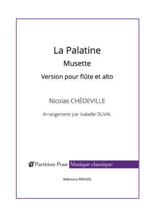 PP01025 - Chédeville N - La Palatine - Musette - flûte & alto -présentation