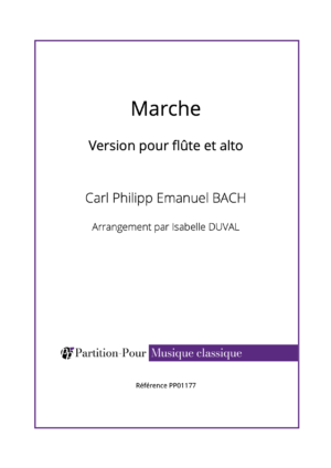 PP01177 - Bach CPE - Marche - flûte & alto -présentation