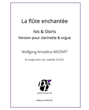 PP01455 - Mozart WA – La flûte enchantée – Isis Osiris - clarinette&orgue -présentation