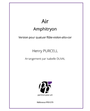 PP01579 - Purcell H - Amphitryon - Air - flûte violon alto cor -présentation