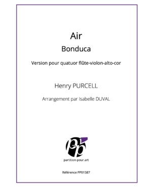 PP01587 - Purcell H - Bonduca - Air - flûte violon alto cor -présentation