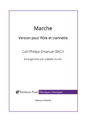 PP04700 - Bach CPE - Marche - flûte & clarinette -présentation