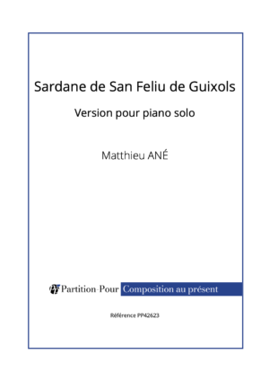 PP42623 - Ané M - Sardane de San Feliu de Guixols - piano solo -présentation
