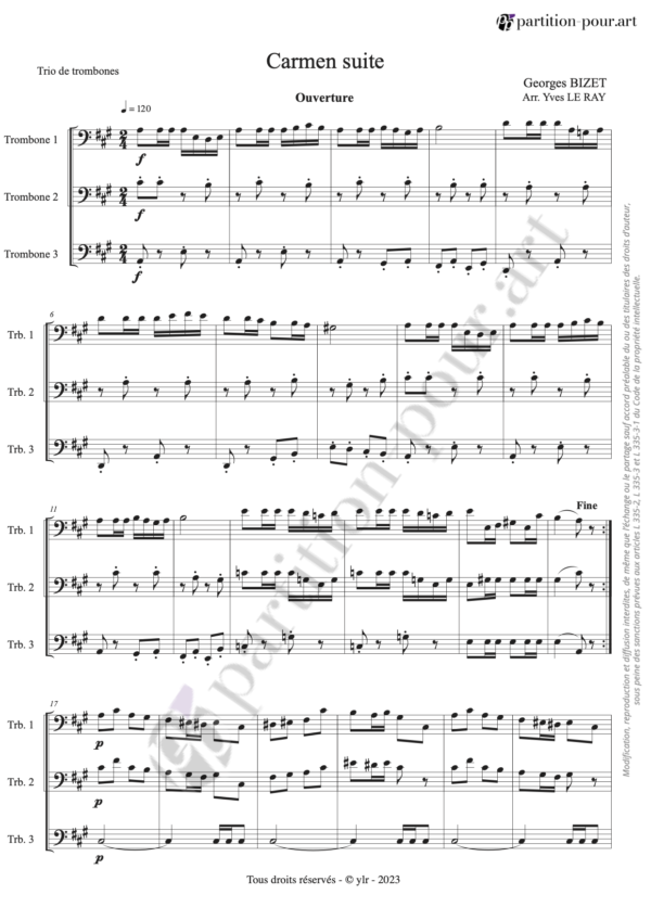 PP59828 - Bizet G - Carmen suite - 3 trombones -conducteur1