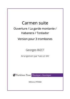 PP59828 - Bizet G - Carmen suite - 3 trombones -présentation