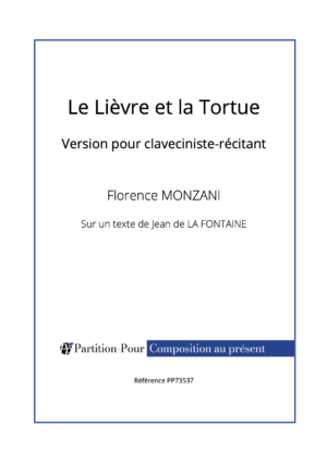 PP73537 - Monzani F - Le lièvre et la tortue - claveciniste-récitant -présentation