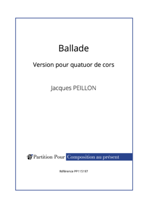PP115197 - Peillon J - Ballade - 4 cors -présentation