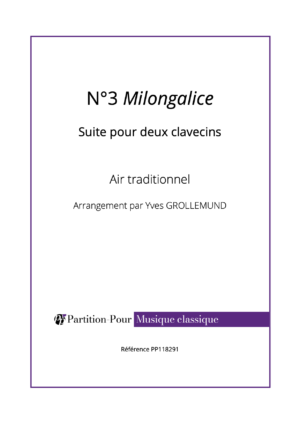 PP118291 - Traditionnel - Suite pour 2 clavecins - N°3 Milongalice -présentation