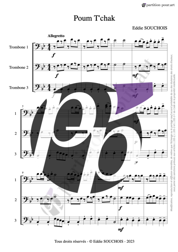 PP143994 - Souchois E - 6 trios de trombones - Poum T'chak -conducteur1