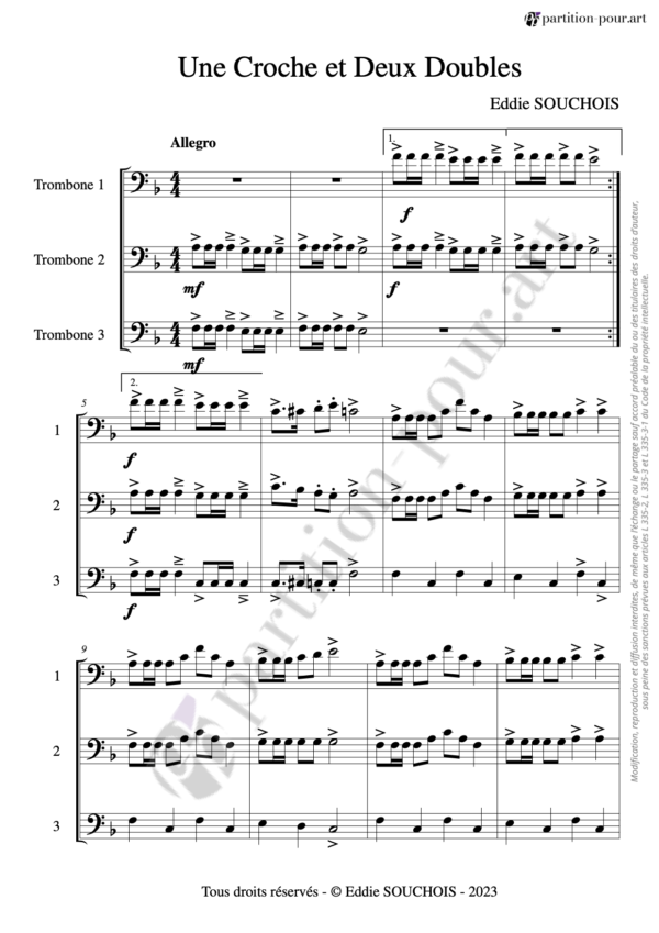 PP143994 - Souchois E - 6 trios de trombones - Une croche et 2 doubles -conducteur1