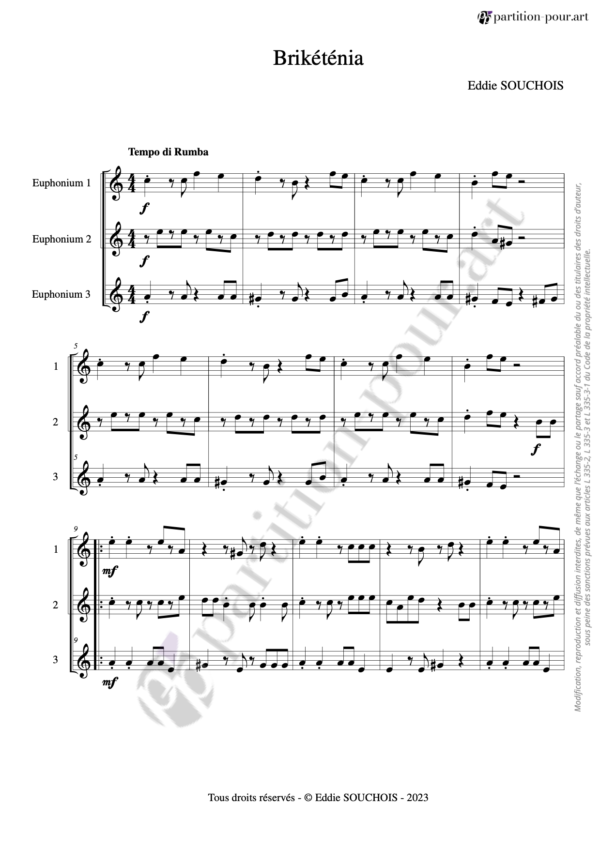 PP146908 - Souchois E - 6 trios d'euphoniums - Brikéténia -conducteur1