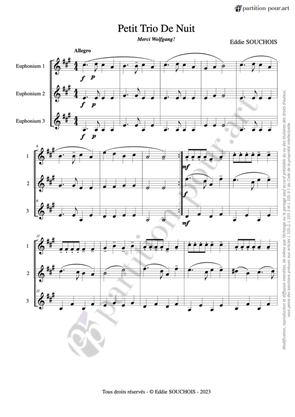 PP146908 - Souchois E - 6 trios d'euphoniums - Petit trio de nuit -conducteur1