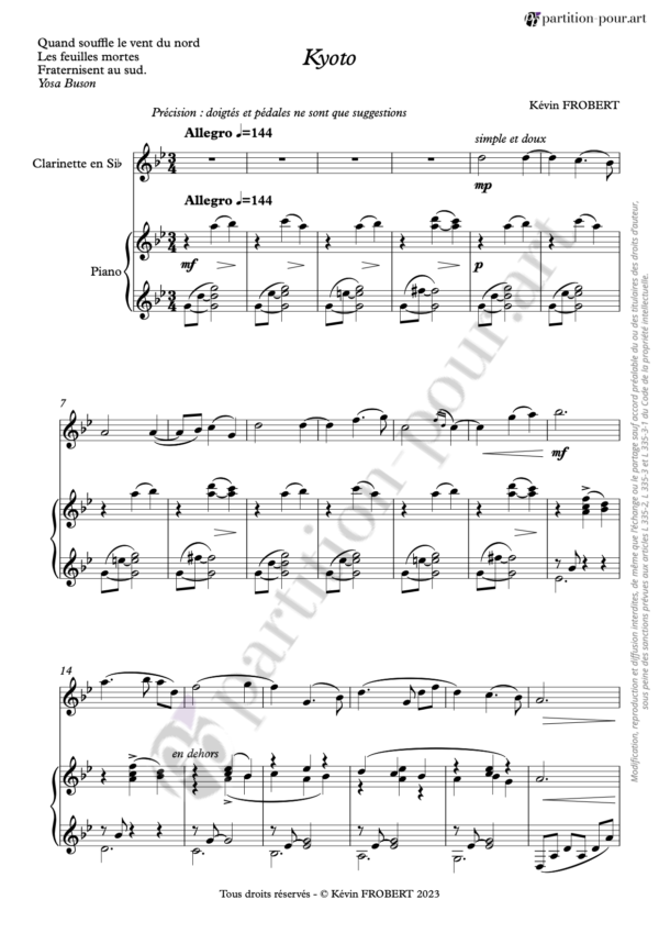 PP151349 - Frobert K - Kyoto - clarinette & piano -conducteur1