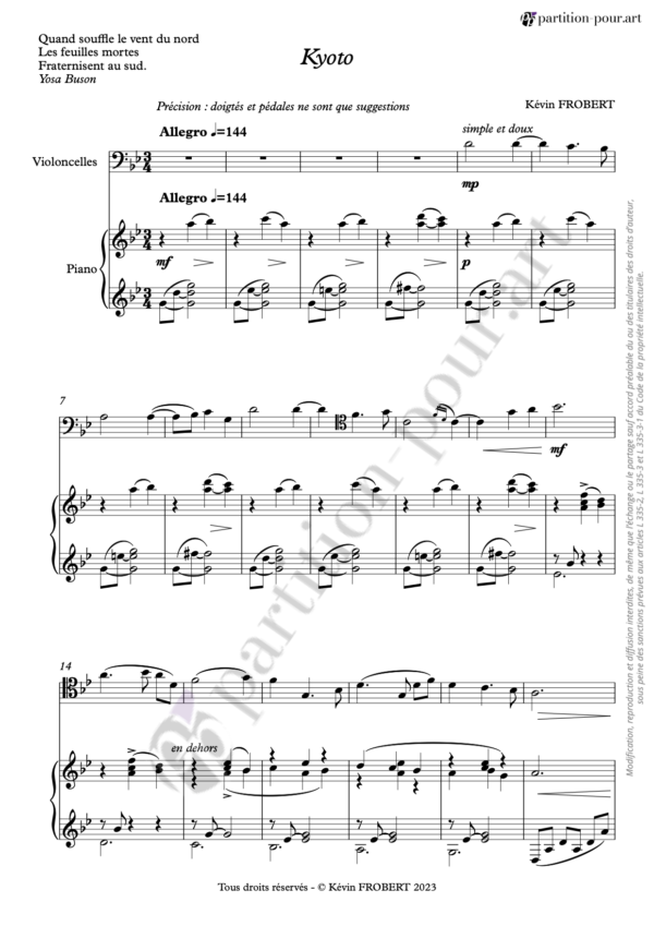 PP153953 - Frobert K - Kyoto - violoncelle & piano -conducteur1