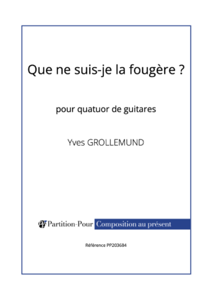 PP203684 - Grollemund Y - Fougère - 4 guitares -présentation