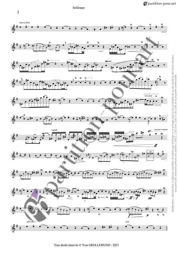 PP242359 - Grollemund Y - Soliloque(s) pour flûte(s) à bec - N°3 Soliloque -conducteur2