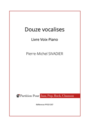 PP301097 - Sivadier PM - Douze vocalises - Livre voix-piano -présentation