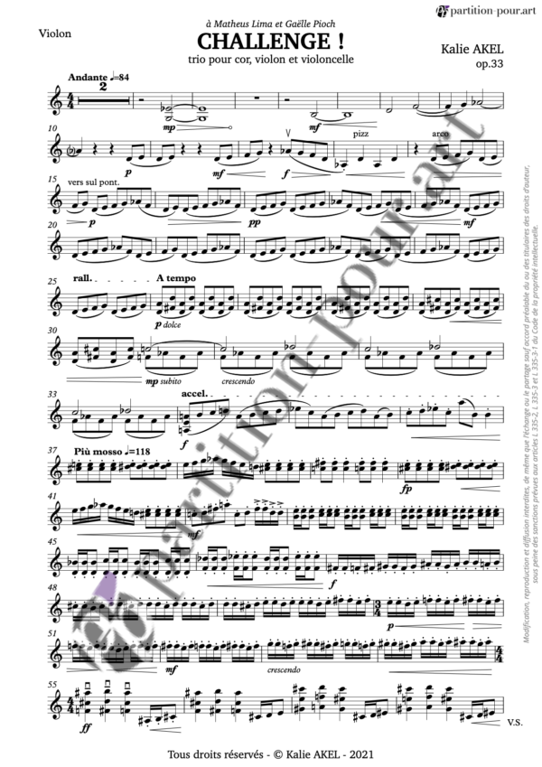 PP305404 - Akel K - Challenge ! op.33 - cor violon violoncelle -violon1
