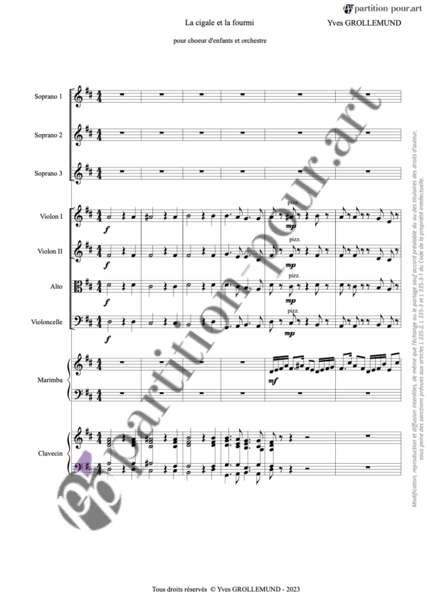 PP333678 - Grollemund Y - La cigale et la fourmi - chœur & orchestre -conducteur1
