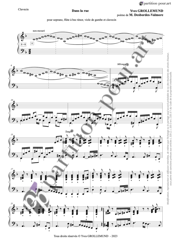 PP358845 - Grollemund Y - Dans la rue - soprano flûte clavecin gambe -clavecin1