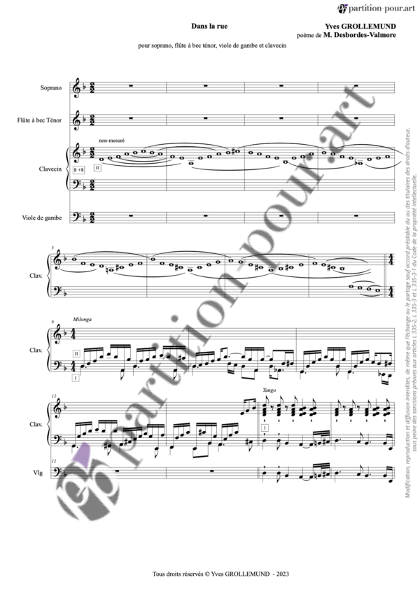 PP358845 - Grollemund Y - Dans la rue - soprano flûte clavecin gambe -conducteur1