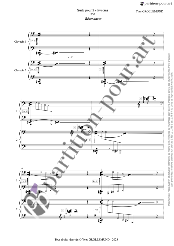 PP372704 - Grollemund Y - Suite pour 2 clavecins - N°2 Résonances -conducteur1