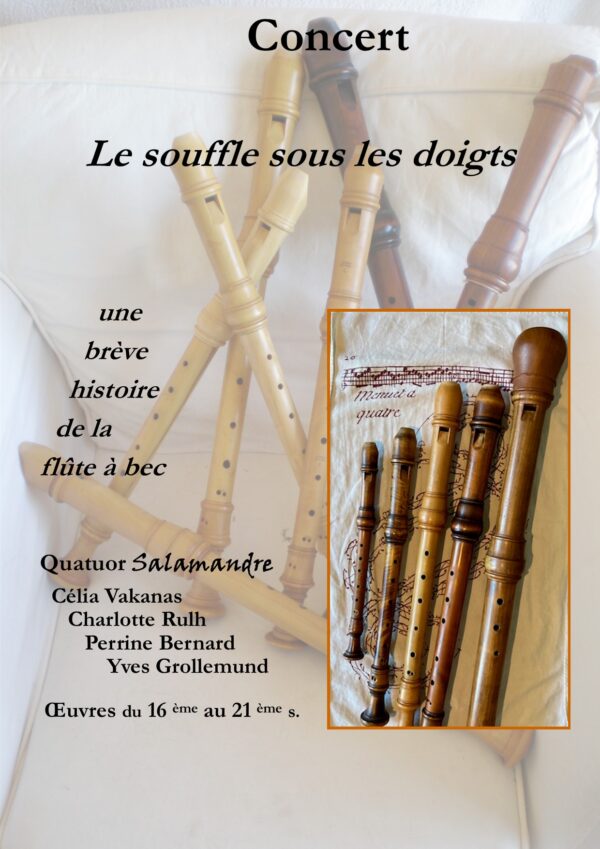 PP623872 - Grollemund Y - Le souffle sous les doigts - quatuor flûtes -concert