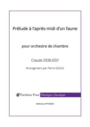 PP736900 - Debussy C - Prélude à l'après-midi d'un faune - vents, cymbales, harpe & cordes -présentation