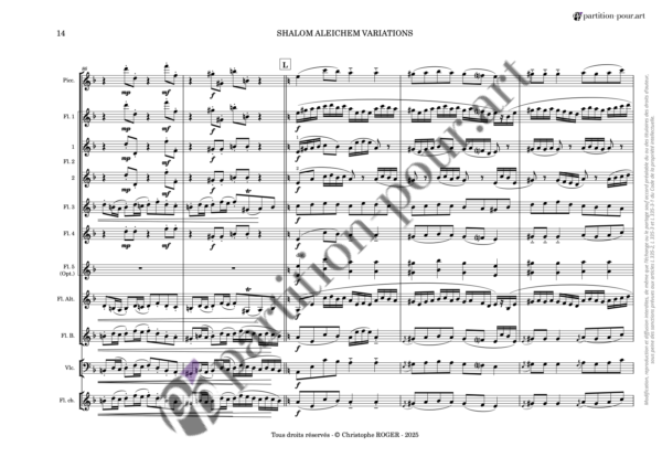PP832516 - Traditionnel - Shalom Aleichem - Variations - flûtes & violoncelle -conducteur14