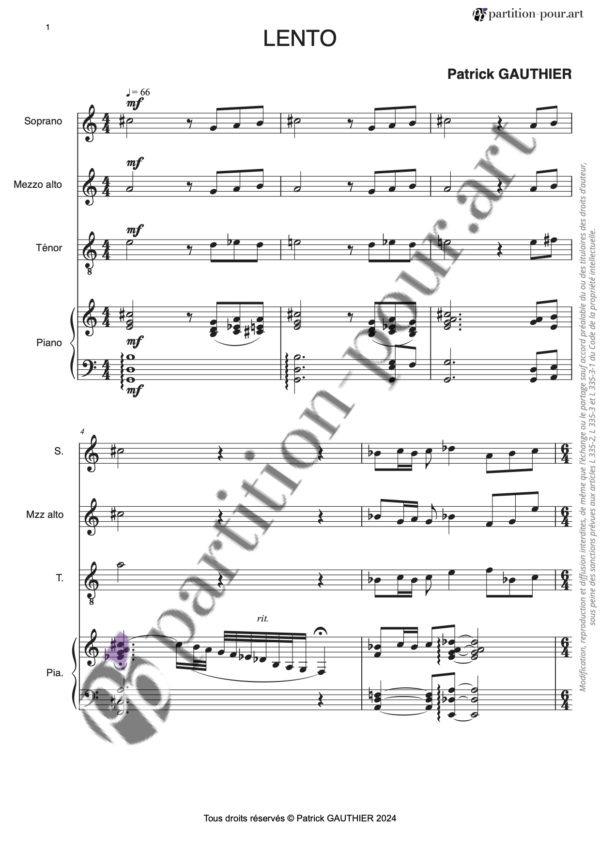 PP838506 - Gauthier P - Lento - 3 voix & piano -conducteur1