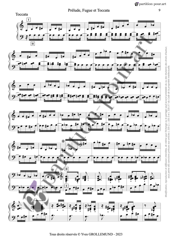 PP838699 - Grollemund Y - Prélude, Fugue & Toccata - clavecin solo -toccata1