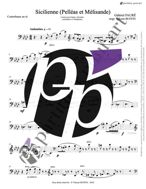 PP1004605 - Fauré G - Sicilienne - clarinette vibraphone harpe contrebasseRé -contrebasseRé1