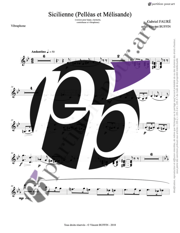PP1004605 - Fauré G - Sicilienne - clarinette vibraphone harpe contrebasseRé -vibraphone1